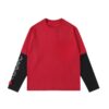 Modern Contrast Color Layered Effect LongSleeve