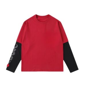 Modern Contrast Color Layered Effect LongSleeve