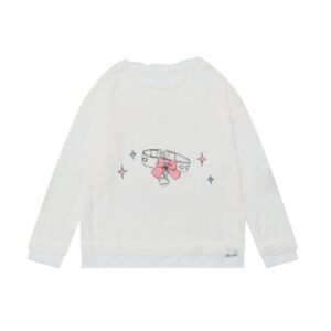 Everyday Wear White Oversized Personalized LongSleeve