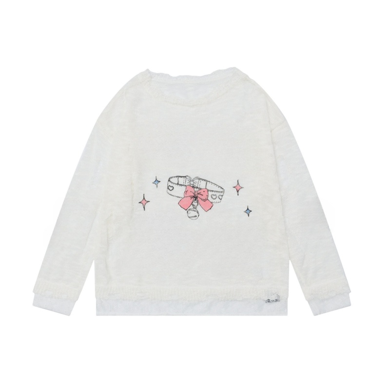 Everyday Wear White Oversized Personalized LongSleeve